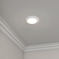 9-inch White Wall Light with 3000K Light
