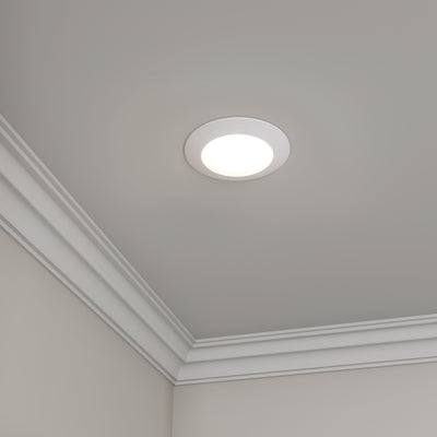 9-inch White Wall Light with 3000K Light