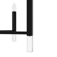Sunjai 40-inch 9-light Matte Black Chandelier