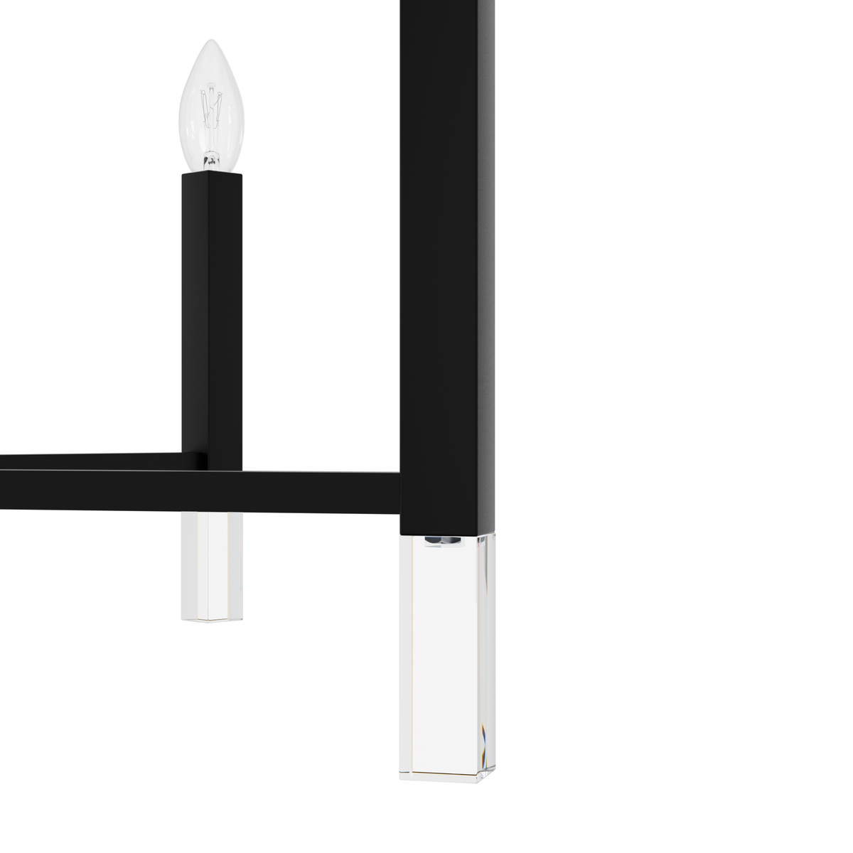 Sunjai 40-inch 9-light Matte Black Chandelier