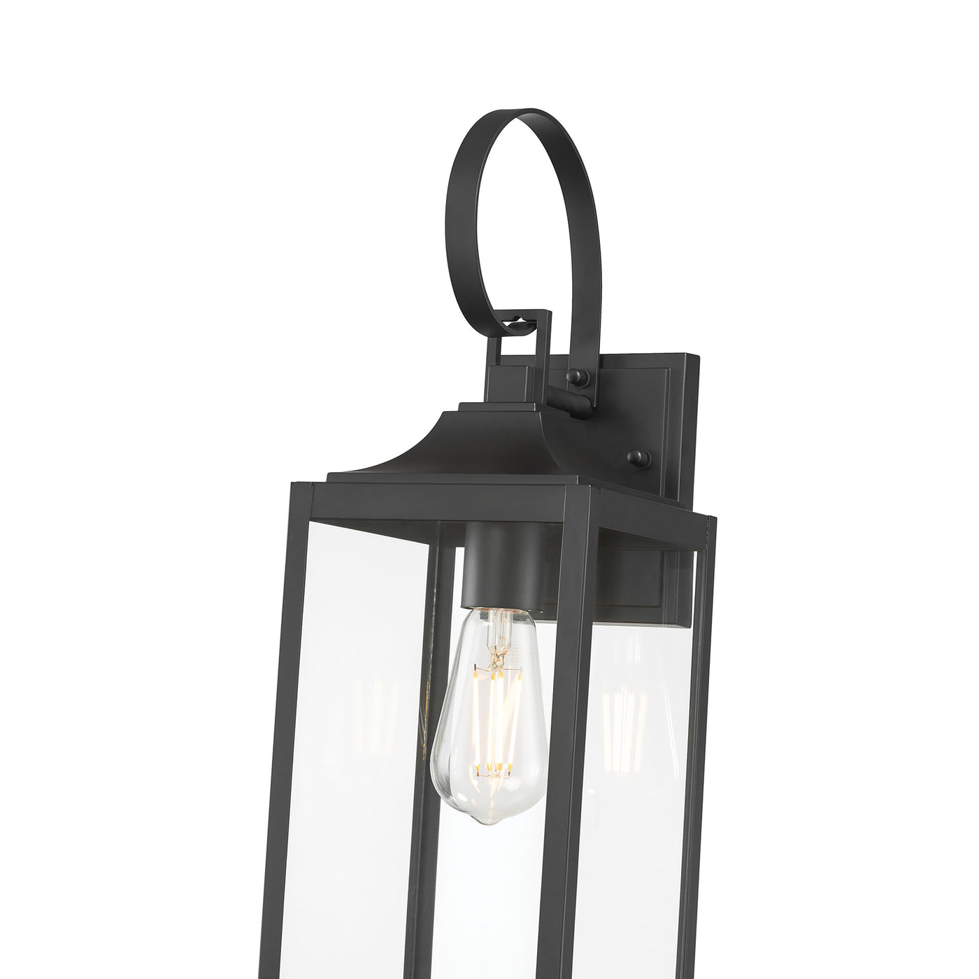 6.25'' Halston Powder Coated Black 1 Light Lantern