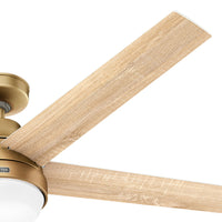 60 inch Aerodyne Wi-Fi ENERGY STAR® Luxe Gold Ceiling Fan with LED Light Kit and Handheld Remote