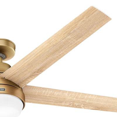 60 inch Aerodyne Wi-Fi ENERGY STAR® Luxe Gold Ceiling Fan with LED Light Kit and Handheld Remote