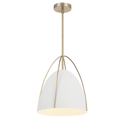 16'' Pomelle Matte White 1 Light Pendant