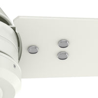 60 inch Cassius ENERGY STAR® Fresh White Damp Rated Ceiling Fan and Wall Control