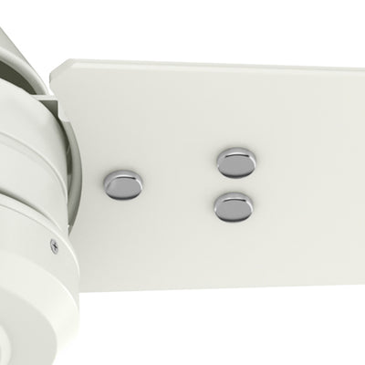 60 inch Cassius ENERGY STAR® Fresh White Damp Rated Ceiling Fan and Wall Control
