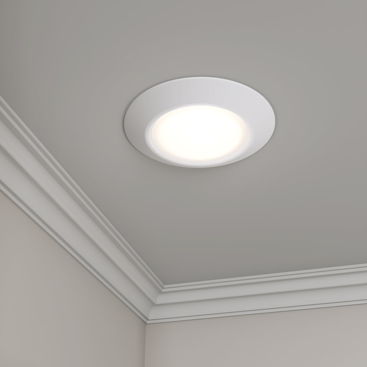 13-inch White Wall Light with 5-CCT Selectable White