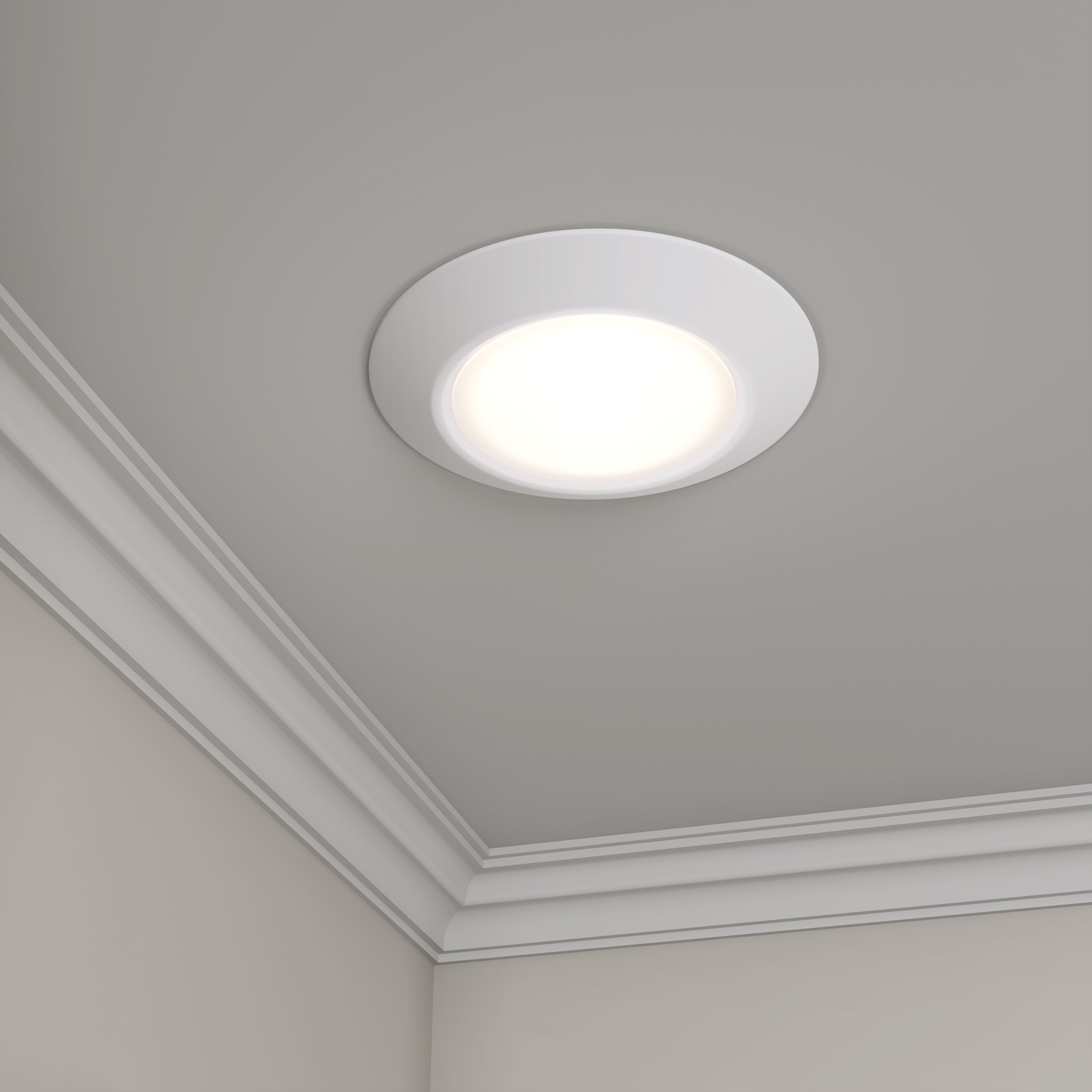 13-inch White Wall Light with 5-CCT Selectable White