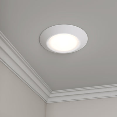 13-inch White Wall Light with 5-CCT Selectable White