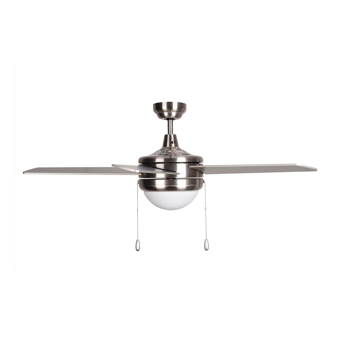 44 Inch Mirage II AC Brushed Nickel Indoor Ceiling Fan 5-Blade 2 Lights Reversible