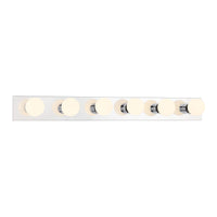 36'' Bellisse Chrome 6 Vanity Light