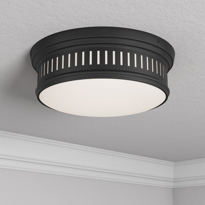 5'' Velune Matte Black 2 Light Flush Mount