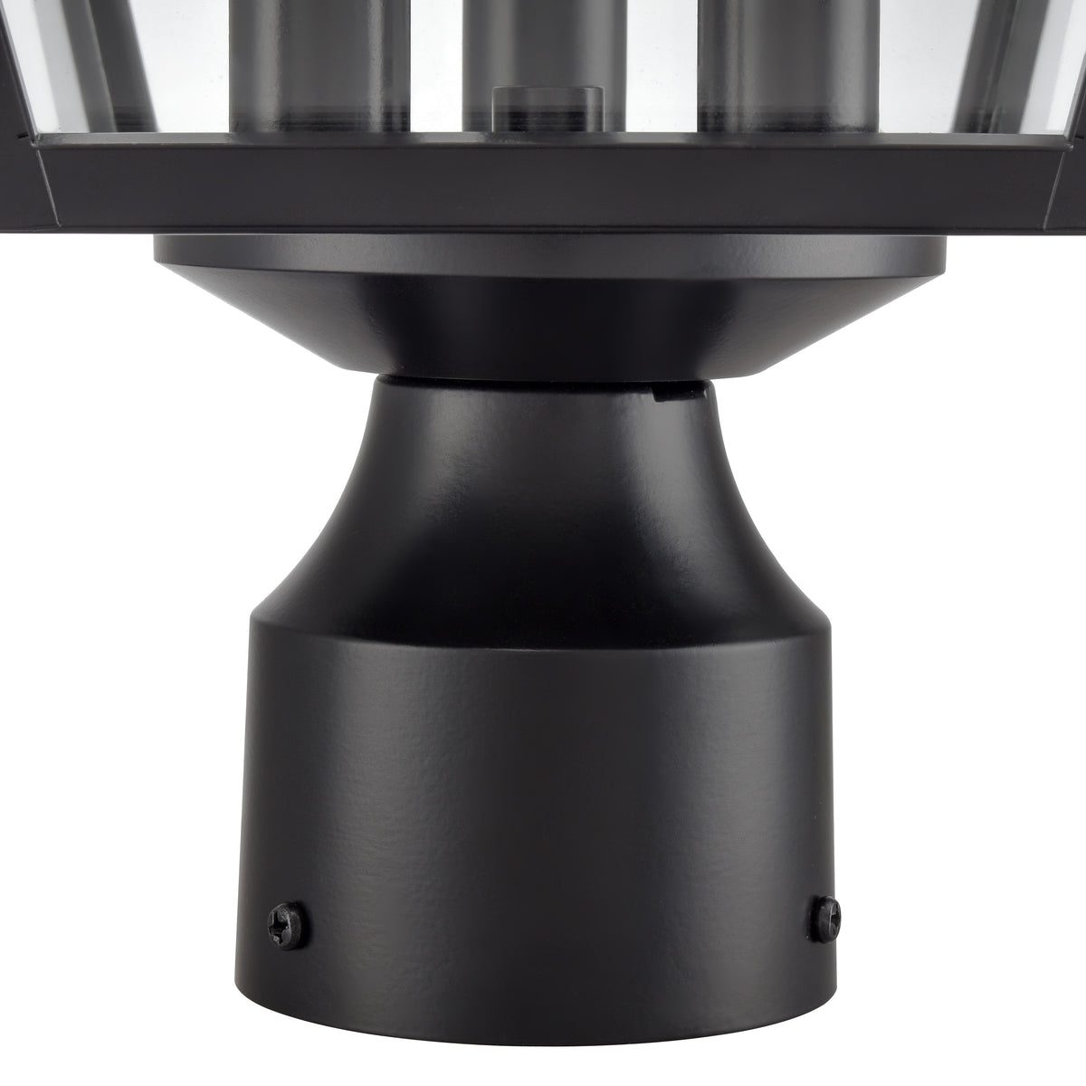 24'' Edenton Matte Black 3 Light Post Lantern