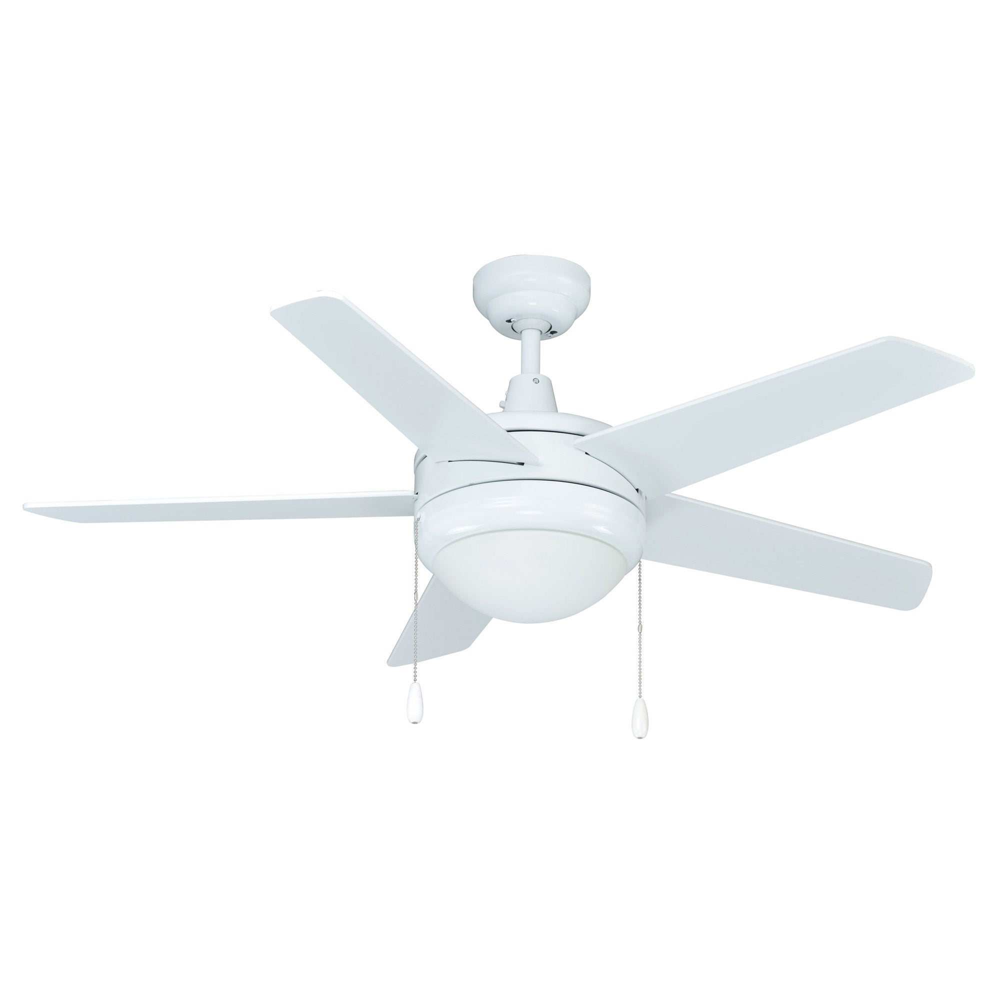44 Inch Mirage II AC White Indoor Ceiling Fan 5-Blade Reversible