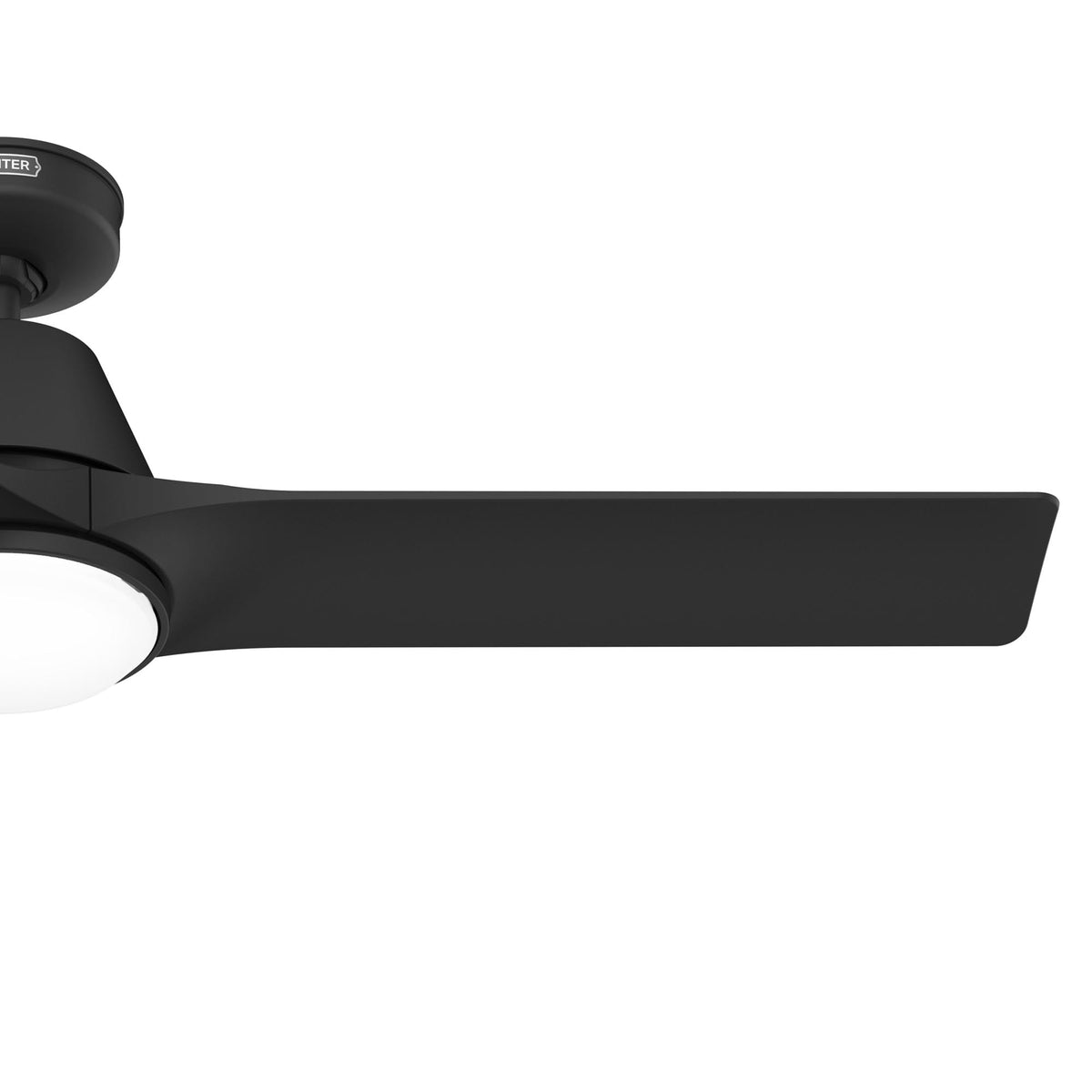 52 inch Aeronaut  Wi-Fi ENERGY STAR® Matte Black Damp Rated Ceiling Fan with LED Light Kit and Handheld Remote