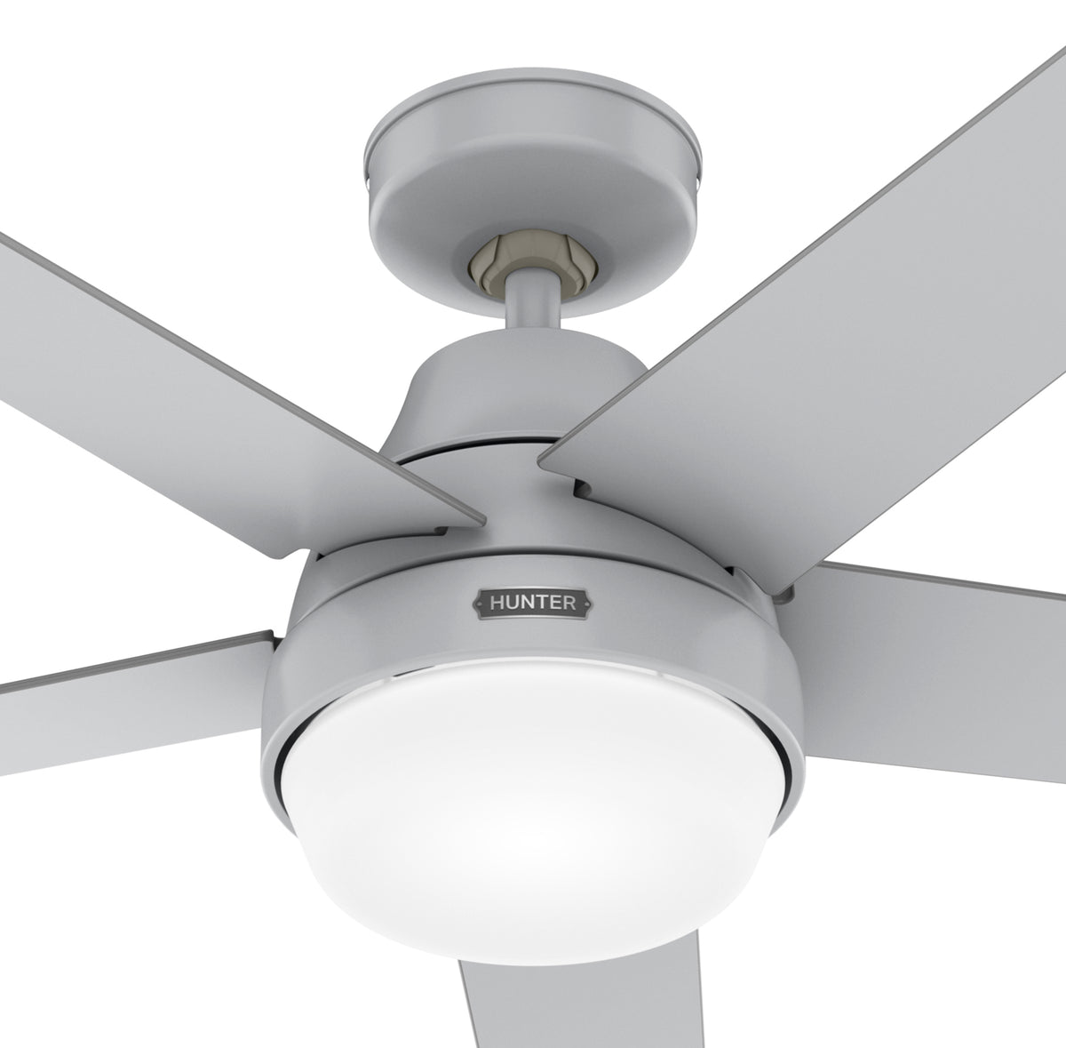 52 inch Aerodyne Wi-Fi Dove Grey Ceiling Fan with LED Light Kit and Handheld Remote