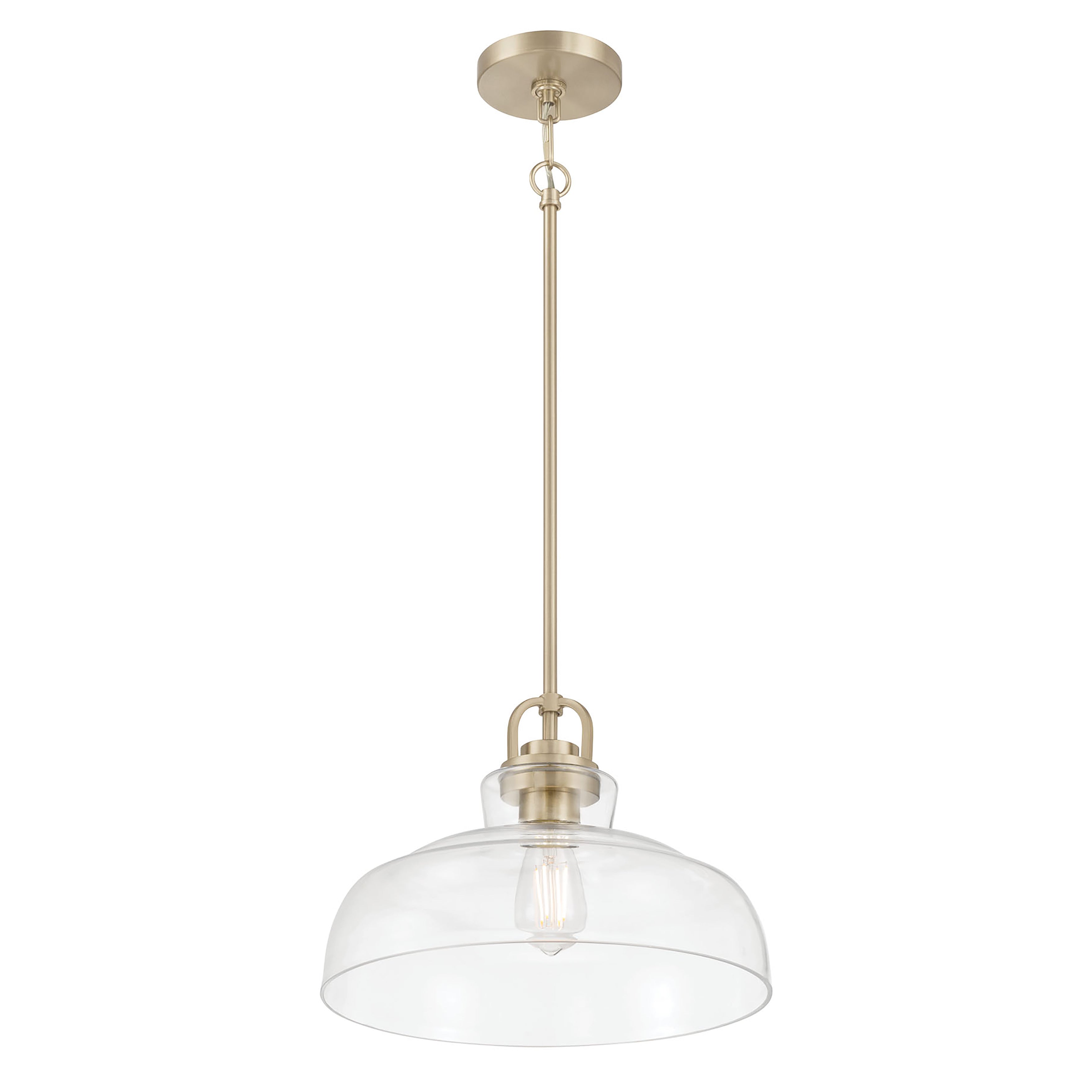 10'' Clarien Modern Gold 1 Light Pendant
