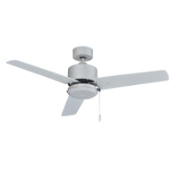 44 Inch Aldea XI AC Brushed Pewter Outdoor Ceiling Fan 3-Blade