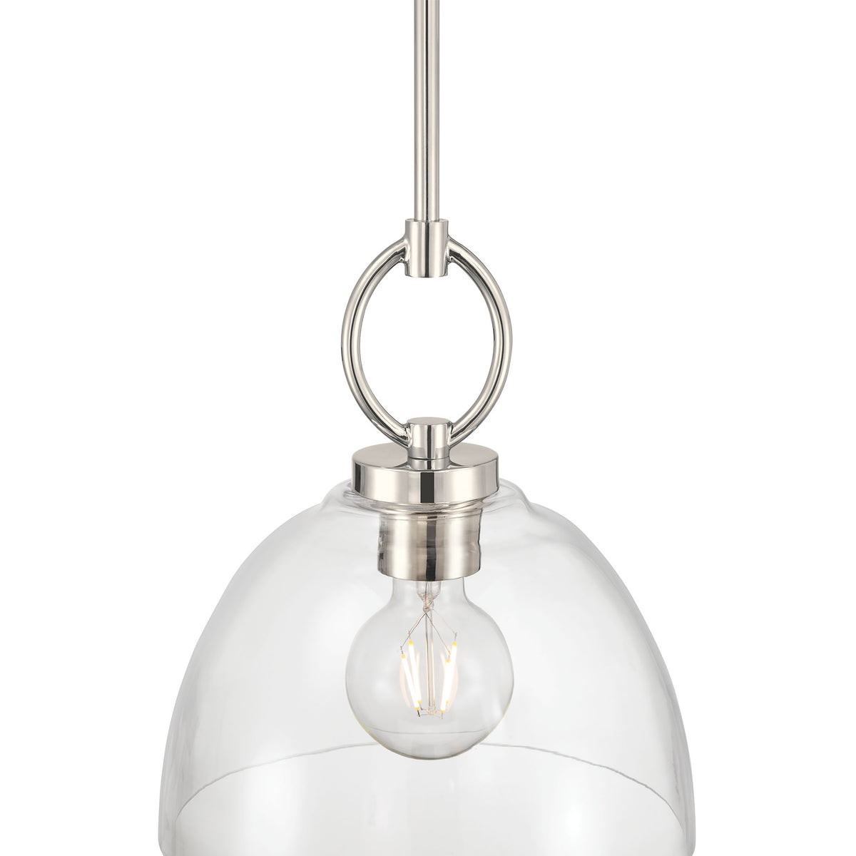 11.5'' Velto Polished Nickel 1 Light Pendant