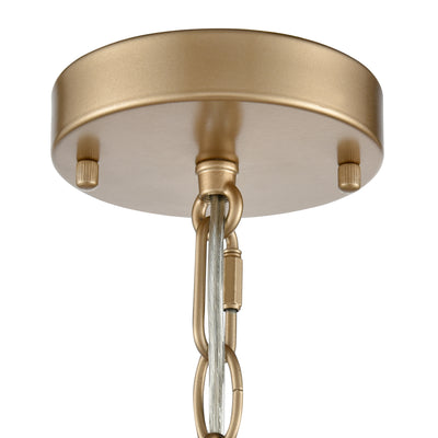 12'' Arelyn Painted Modern Gold 6 Light Pendant