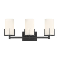 22'' Froselle Matte Black 3 Light Bath Vanity
