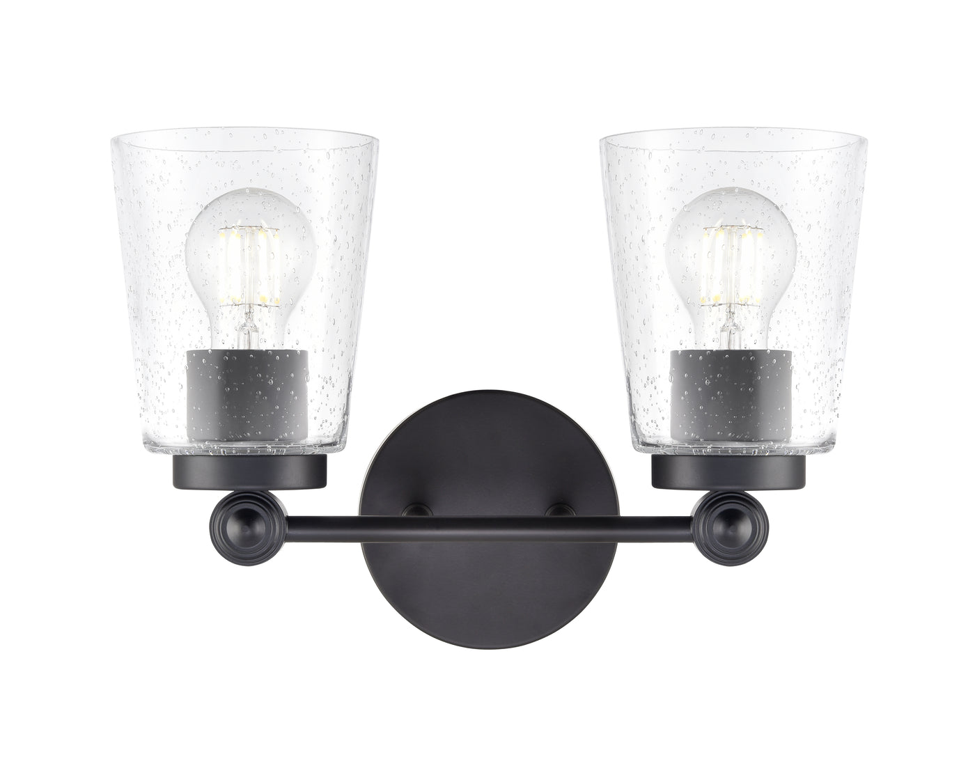 13.5'' Lauryn Matte Black 2 Light Bath Vanity
