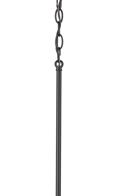 26.25'' Skyva Matte Black 8 Light Chandelier