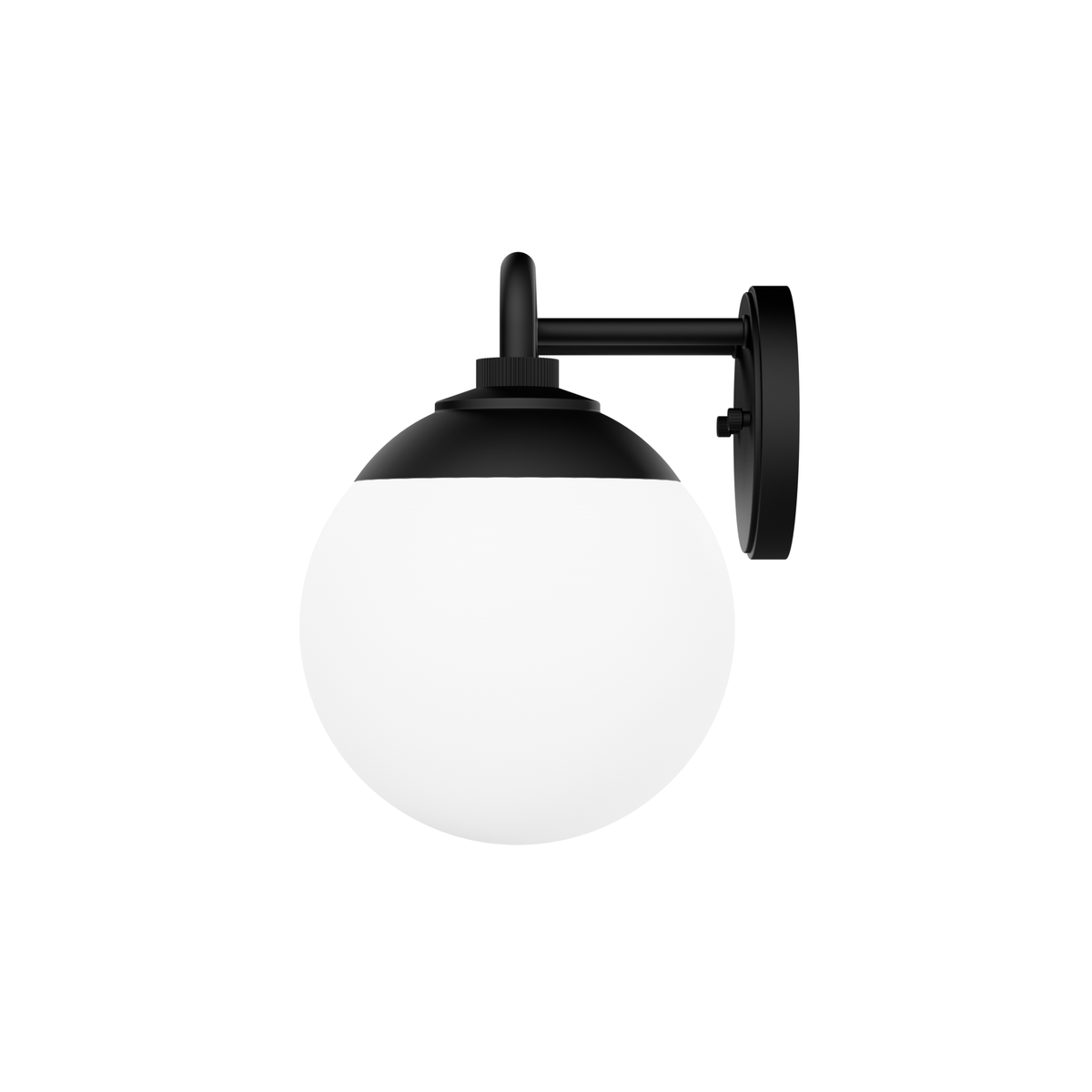 Hepburn 30-inch 4-light Matte Black Vanity Light with Cased White Glass