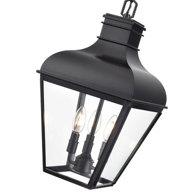 19.75'' Edenton Matte Black 3 Light Hanging Pendant