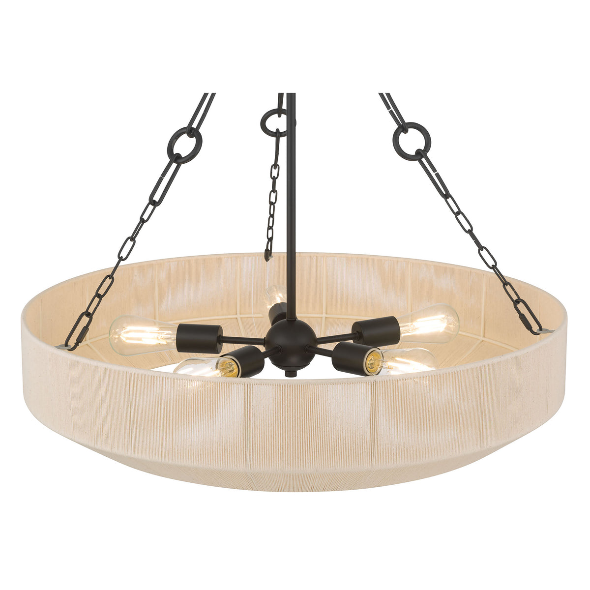 26.5'' Tresselle Matte Black 5 Light Pendant