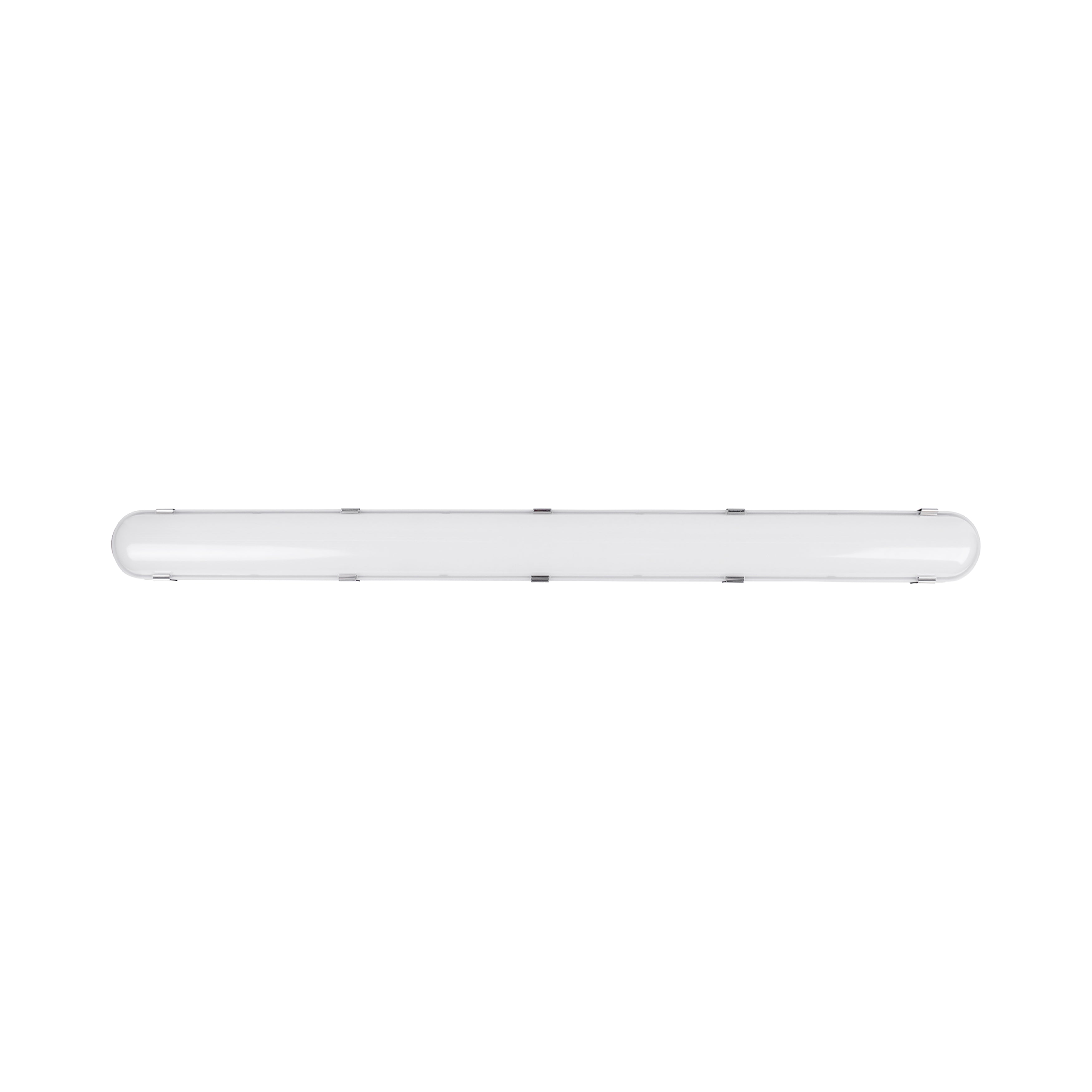 4-foot White Outdoor Linear Flush Mount with 3-CCT Selectable White and Emergency Battery Backup