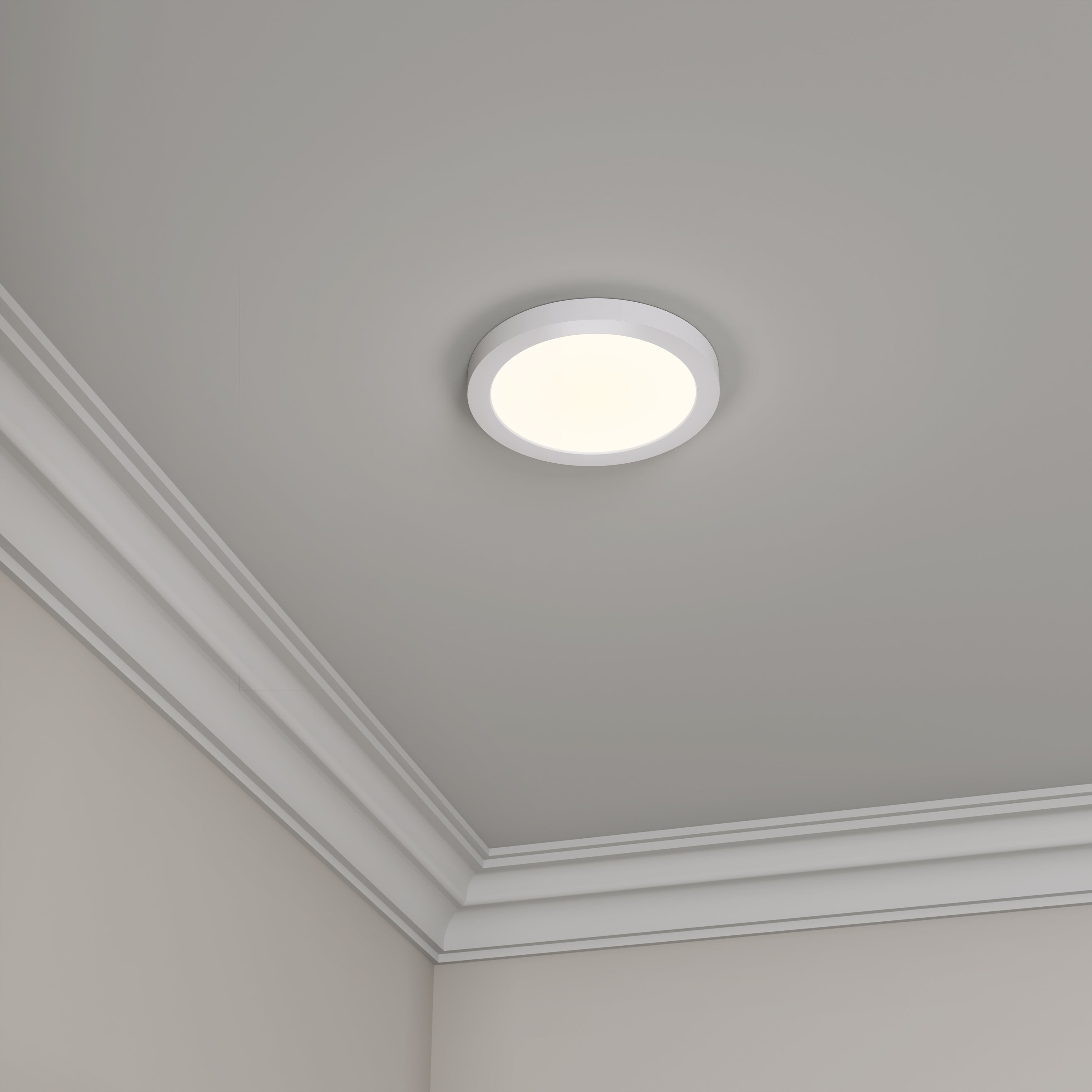 7-inch White Wall Light with 5-CCT Selectable White
