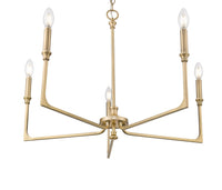 21'' Azara Vintage Brass 5 Light Chandelier