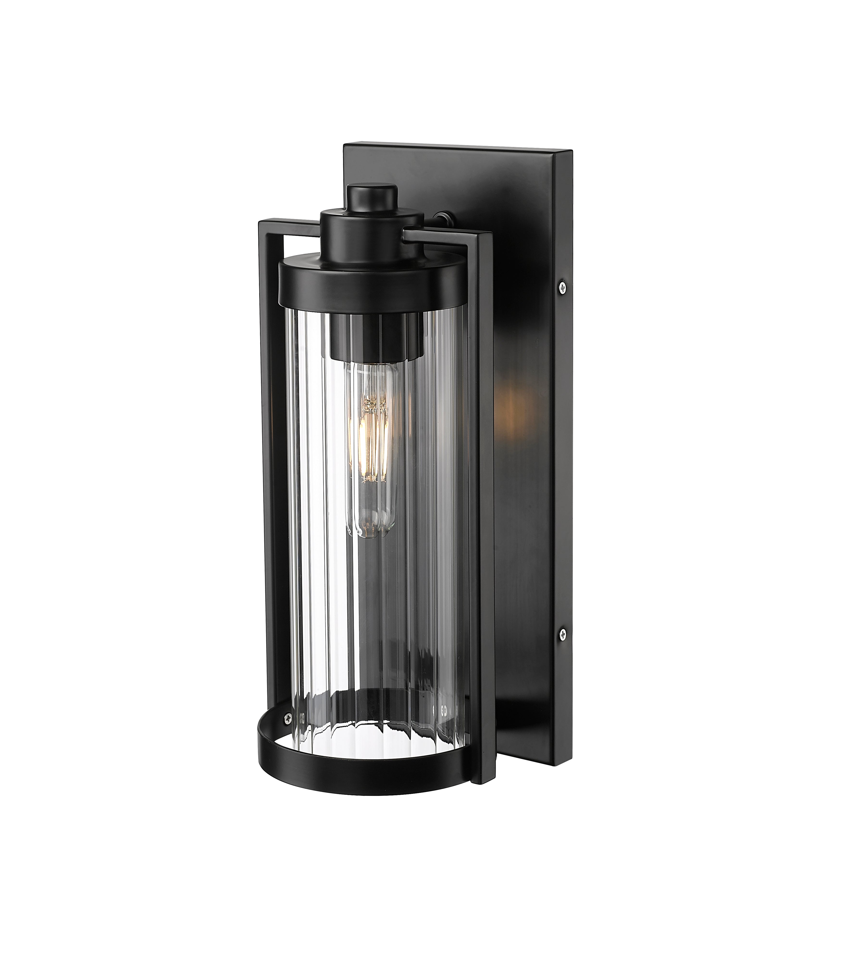 6'' Braselton Powder Coated Black 1 Light Wall Sconce