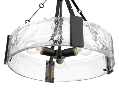 19.75'' Rezi Matte Black 3 Light Pendant