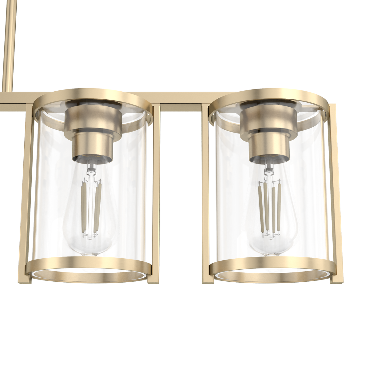 Astwood 39-inch 5-light Alturas Gold Linear Chandelier with Clear Glass
