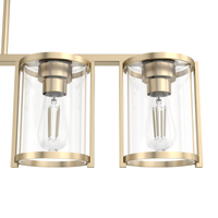 Astwood 39-inch 5-light Alturas Gold Linear Chandelier with Clear Glass