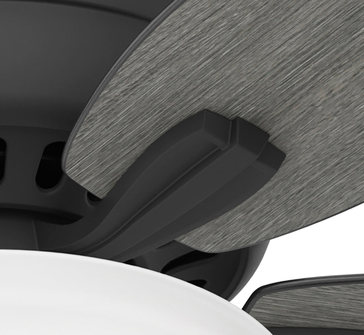 52 inch Newsome Matte Black Low Profile Ceiling Fan with LED Light Kit and Pull Chain