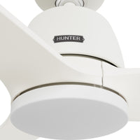 52 inch Malden Matte White Ceiling Fan with LED Light Kit and Handheld Remote