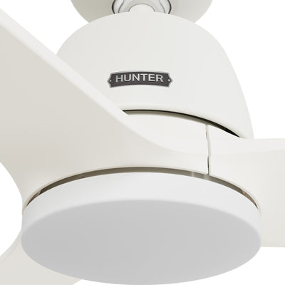 52 inch Malden Matte White Ceiling Fan with LED Light Kit and Handheld Remote