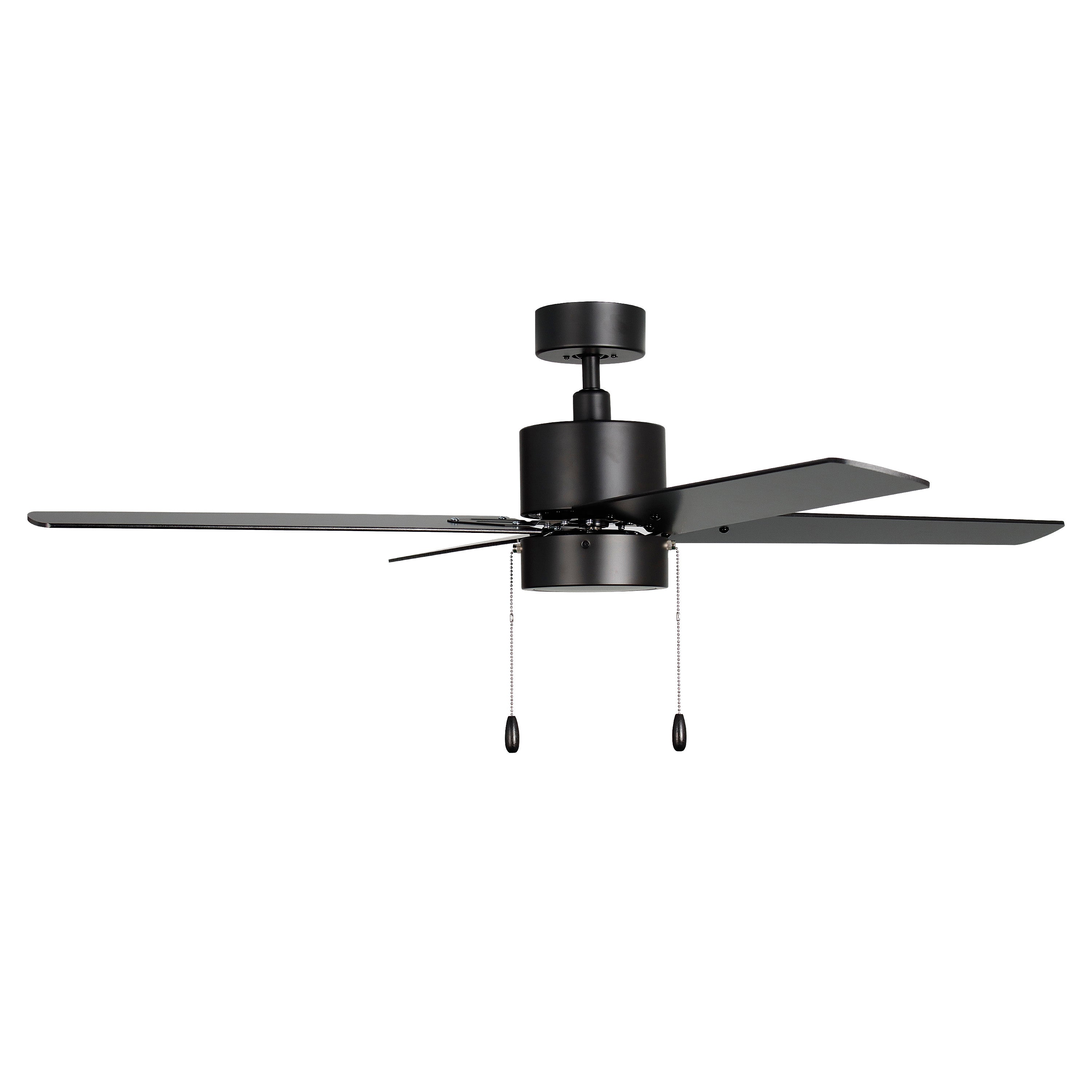52 Inch Aldea IV AC Matte Black Indoor Ceiling Fan 4-Blade Reversible