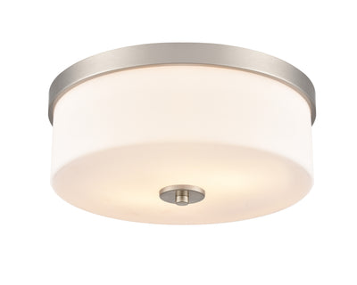 5'' Laphia Brushed Nickel 2 Light Flush Mount
