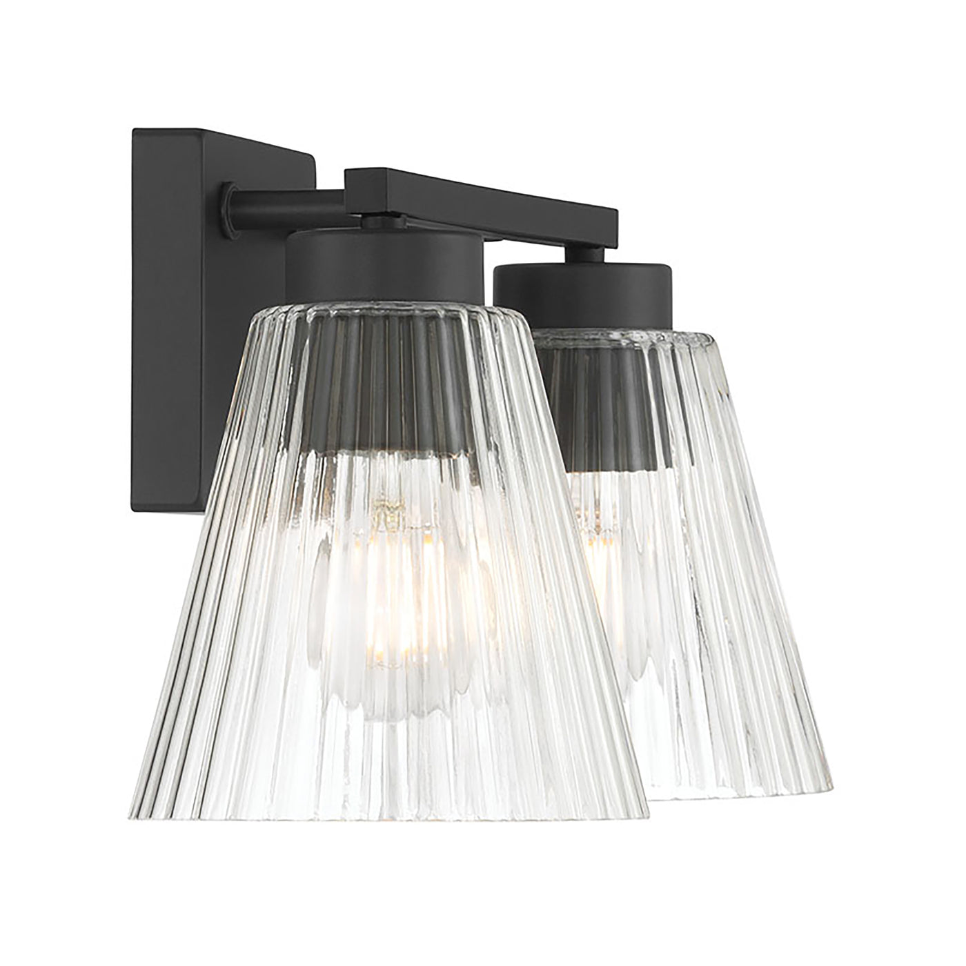 13.75'' Riville Matte Black 2 Light Bath Vanity
