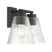 13.75'' Riville Matte Black 2 Light Bath Vanity