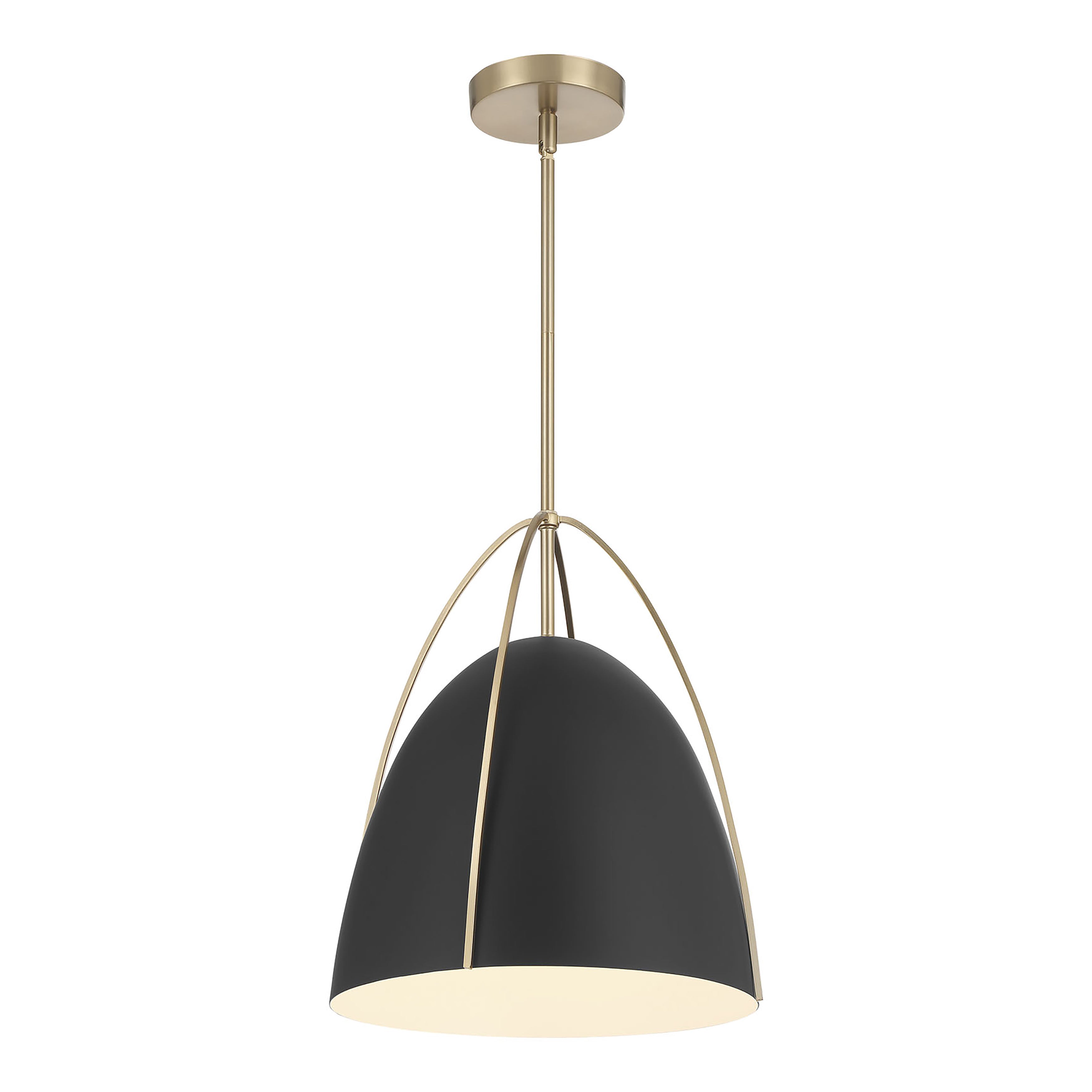 16'' Pomelle Matte Black 1 Light Pendant