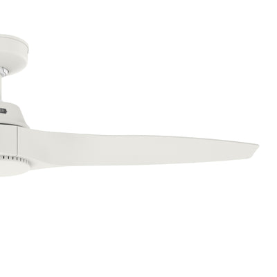 52 inch Mosley Fresh White Damp Rated Ceiling Fan and Wall Control