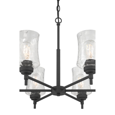 17.5'' Clarvyn Matte Black 6 Light Chandelier