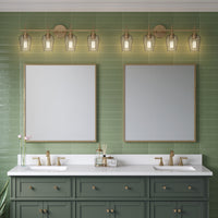 31'' Ashford Modern Gold 4 Light Bath Vanity
