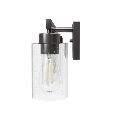 Hartland 22-inch 3-light Noble Bronze Vanity Light with Seeded Glass