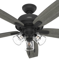 60 inch Dondra ENERGY STAR® Matte Black Ceiling Fan with LED Light Kit and Pull Chain